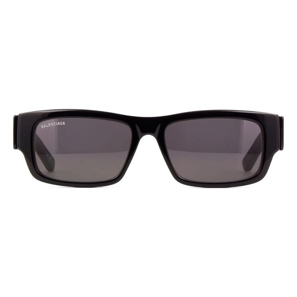 New BALENCIAGA Black Rectangle BB0261SA 001 Sunglasses Women - Picture 2 of 4